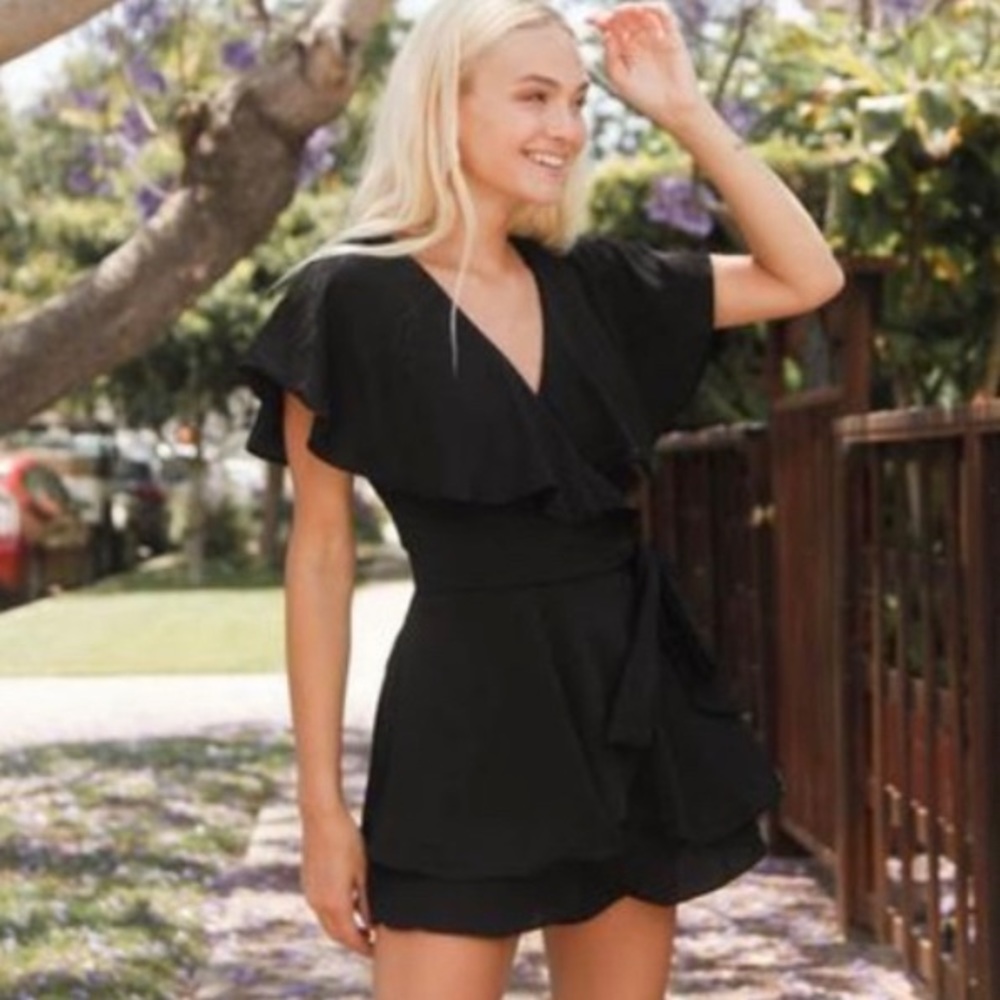 American Threads Sky Fall Ruffle Romper